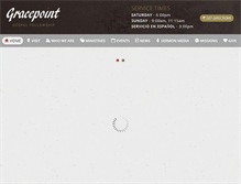Tablet Screenshot of gracepointgospel.org